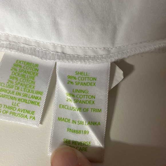 Lilly Pulitzer 00 super cute blue white checkered skort ruffle bottom summer - Picture 6 of 7